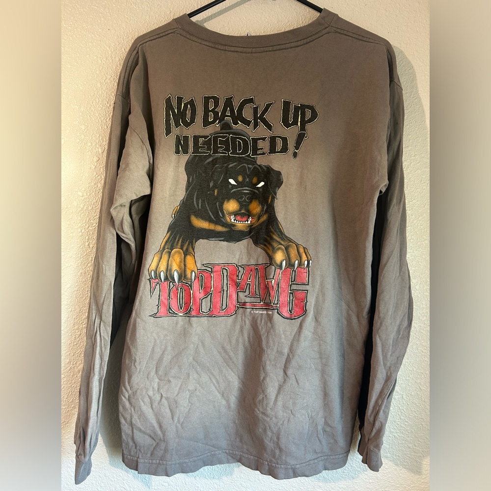 Vintage TopDawg 1995 Rottweiler Large Men’s Longsleeve Top Dawg